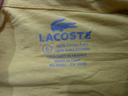 Playera Lacoste Grande L Fr 5 Amarillo