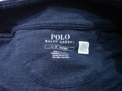 Sueter Ralph Lauren Grande L Azul Y Gris Pony Vino