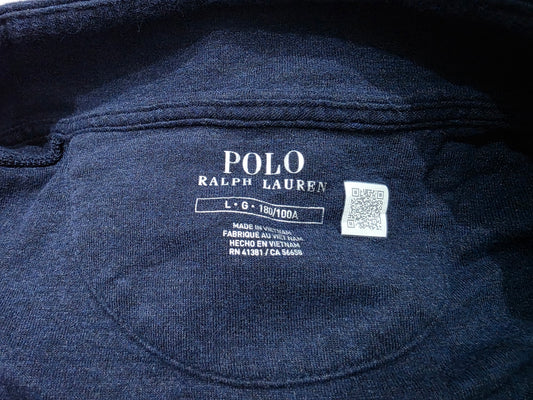 Sueter Ralph Lauren Grande L Azul Y Gris Pony Vino