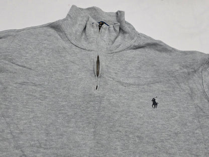 Sueter Ralph Lauren Grande L Gris Pony Azul