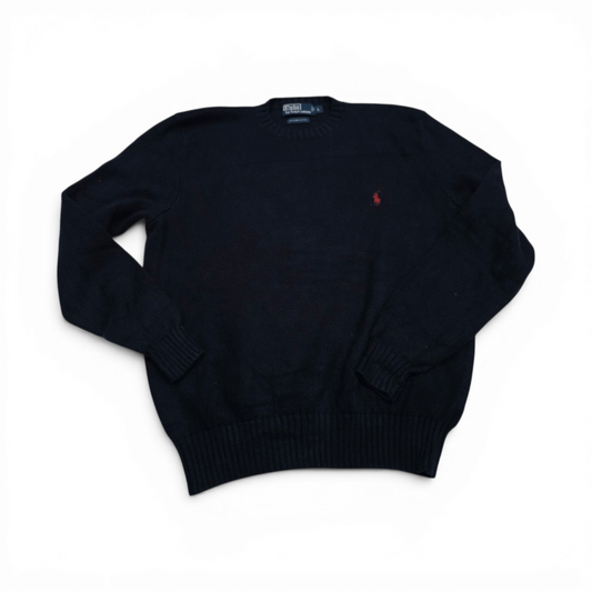 Sueter Ralph Lauren Grande L Azul Pony Rojo Cuello Redondo