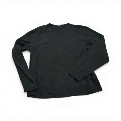 Sudadera Ralph Lauren Grande L Gris Oscuro Pony Gris