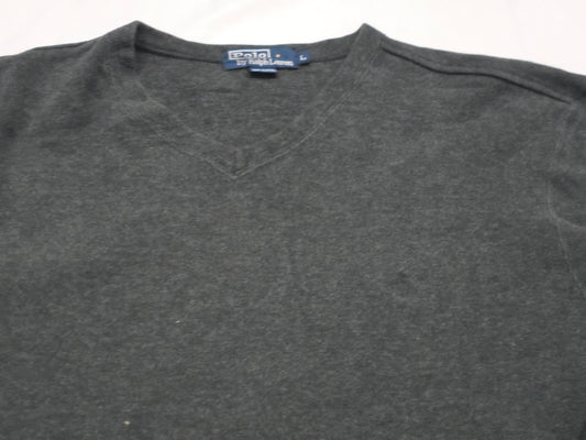 Sudadera Ralph Lauren Grande L Gris Oscuro Pony Gris