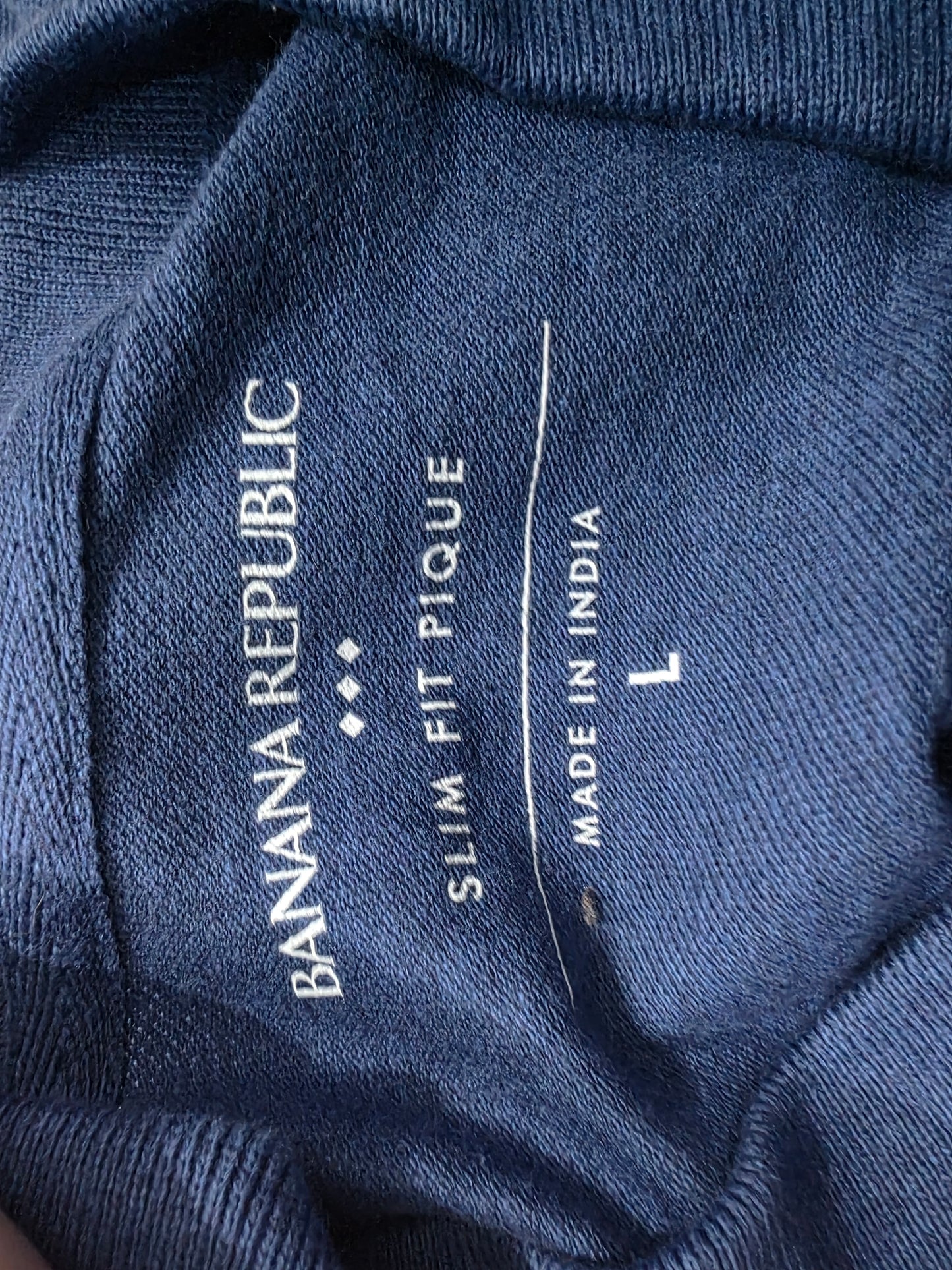 Playera Polo Banana Republic Grande L Azul