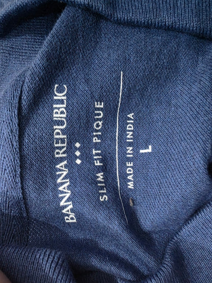 Playera Polo Banana Republic Grande L Azul