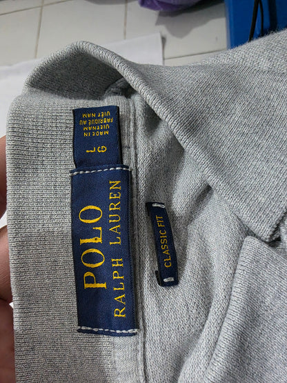 Camisa Ralph Lauren Grande L Gris Slim Fit