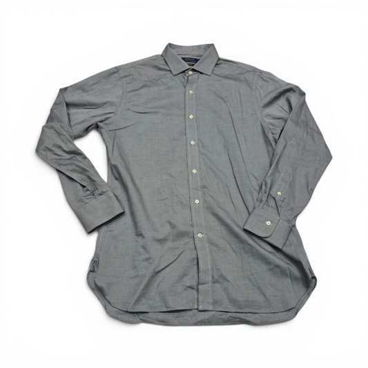 Camisa Ralph Lauren Grande L Gris Slim Fit