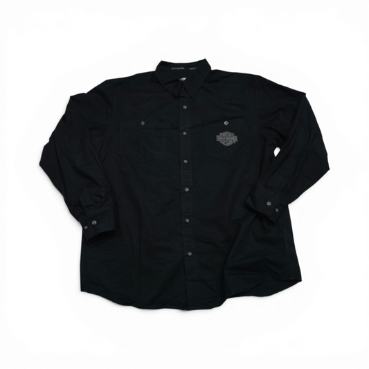 Camisa Harley Davidson Xgrande Xl Negro