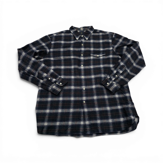 Camisa Ralph Lauren Xgrande Xl Cuadro Azul Y Verde Franela