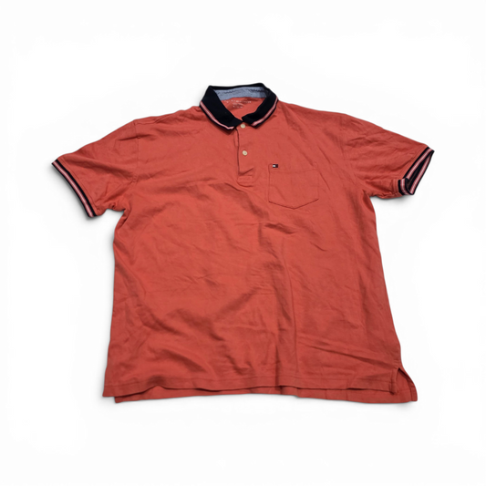 Playera Polo Tommy Hilfiger Xgrande Xl Naranja
