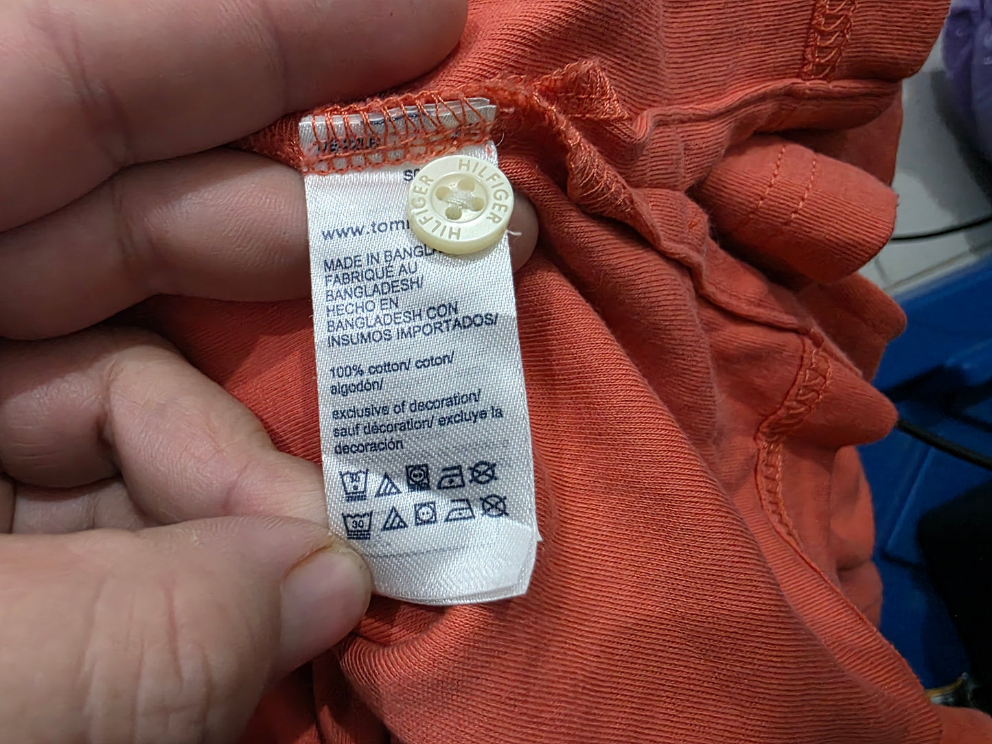 Playera Polo Tommy Hilfiger Xgrande Xl Naranja