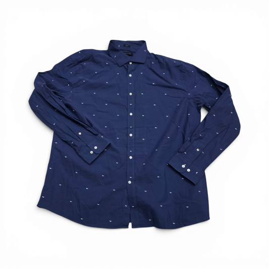 Camisa Tommy Hilfiger Xgrande Xl Azul