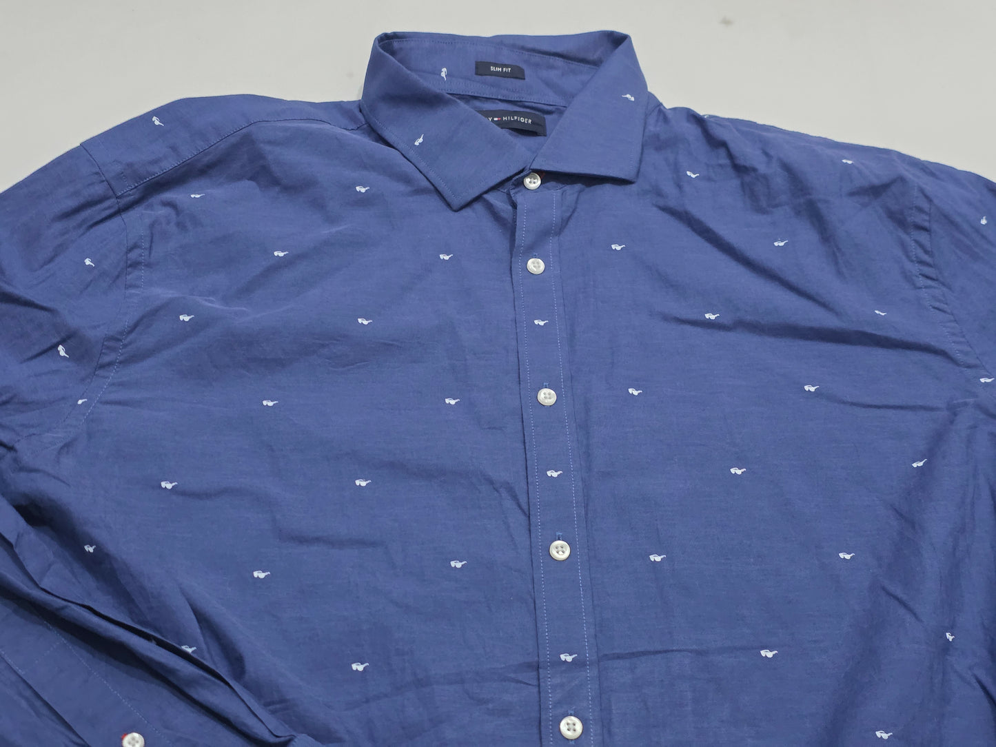 Camisa Tommy Hilfiger Xgrande Xl Azul