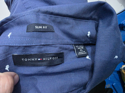 Camisa Tommy Hilfiger Xgrande Xl Azul
