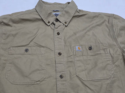 Camisa Carhartt Xgrande Xl Cafe Manga Corta Relaxed Fit