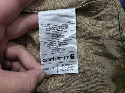 Camisa Carhartt Xgrande Xl Cafe Manga Corta Relaxed Fit