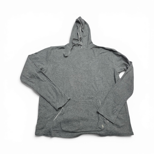 Playera Con Gorro Ralph Lauren Xgrande Xl Gris Manga Larga