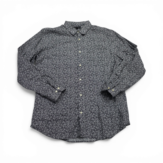 Camisa Banana Republic Xgrande Xl Flores Blancas