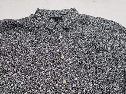 Camisa Banana Republic Xgrande Xl Flores Blancas