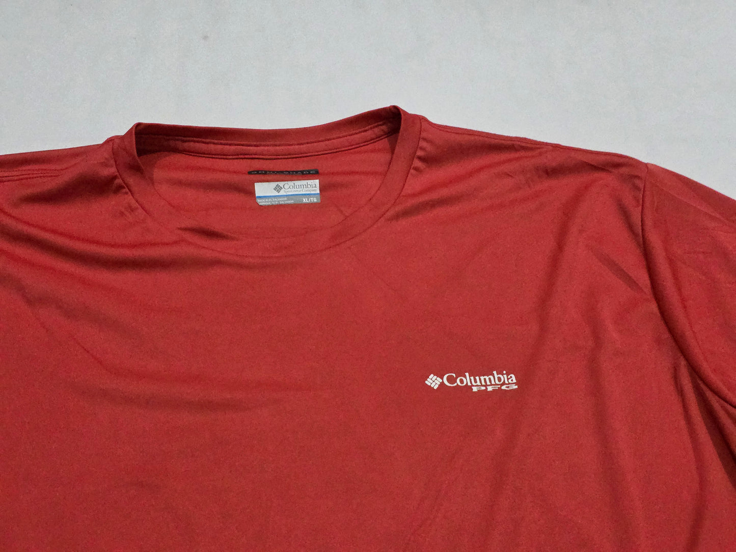 Playera Columbia Xgrande Xl Coral Oscuro