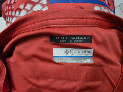 Playera Columbia Xgrande Xl Coral Oscuro