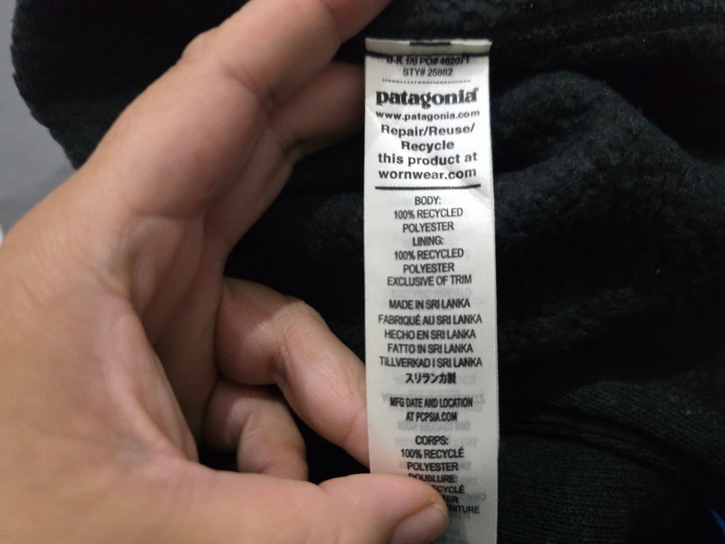 Chaleco Patagonia Xgrande Xl Negro Polar