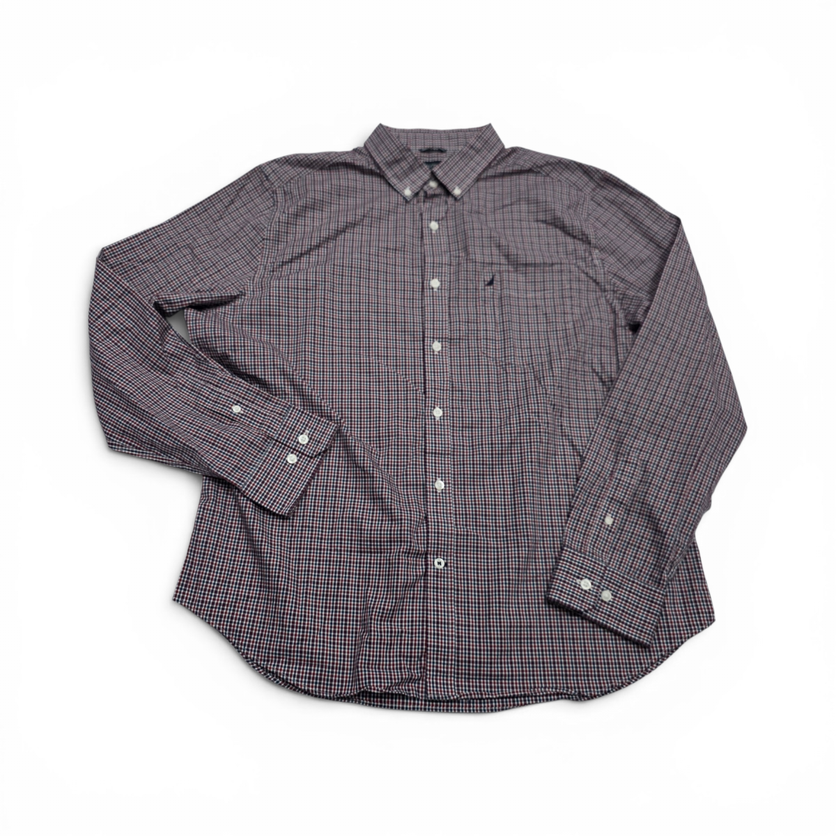 Camisa Nautica Xgrande Xl Cuadro Rojo