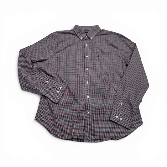 Camisa Nautica Xgrande Xl Cuadro Rojo