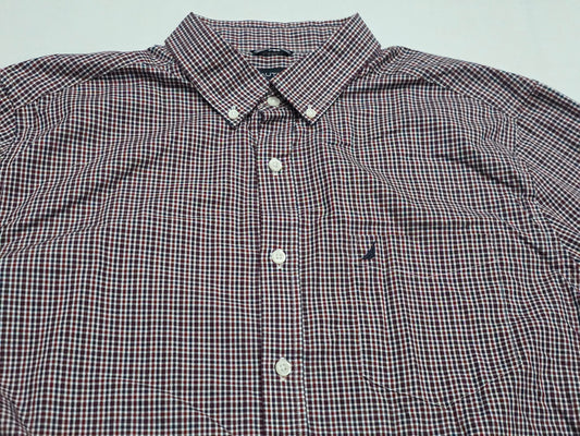Camisa Nautica Xgrande Xl Cuadro Rojo