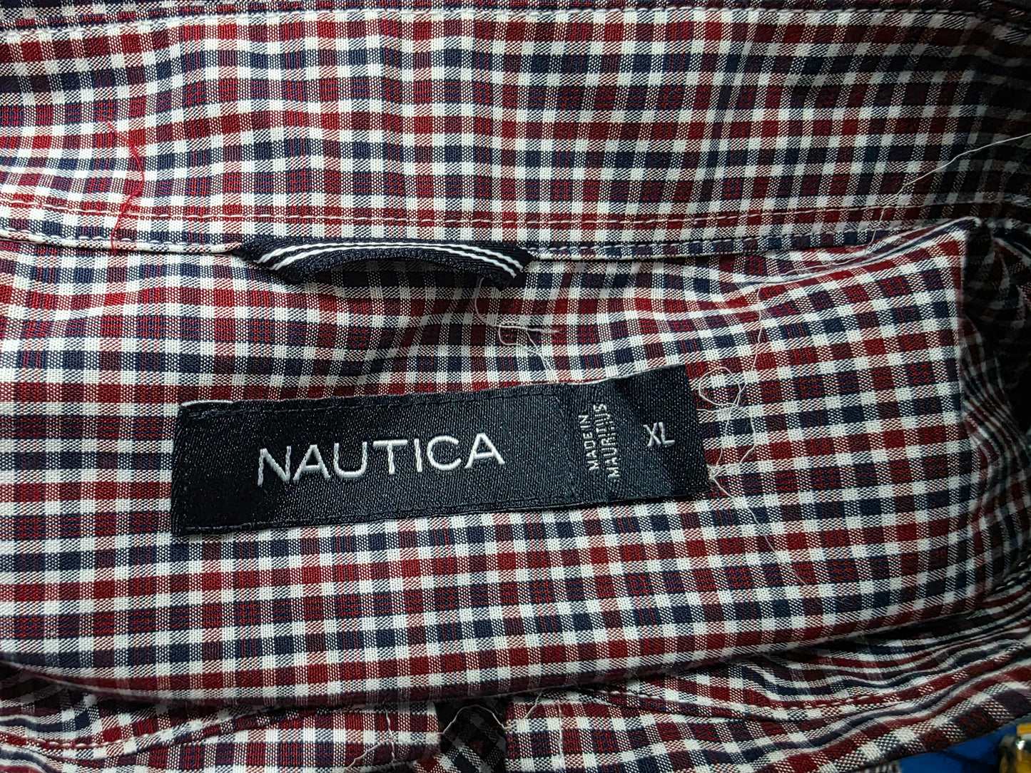 Camisa Nautica Xgrande Xl Cuadro Rojo