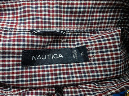 Camisa Nautica Xgrande Xl Cuadro Rojo
