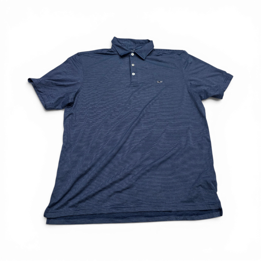 Playera Polo Vineyard Vines Xgrande Xl Azul Lineas