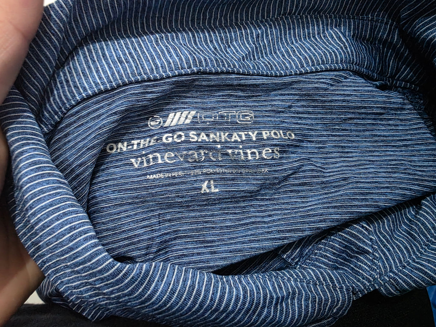 Playera Polo Vineyard Vines Xgrande Xl Azul Lineas