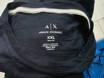 Playera Armani Exchange 2xl Azul