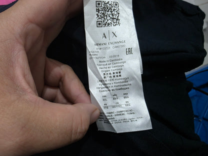 Playera Armani Exchange 2xl Azul