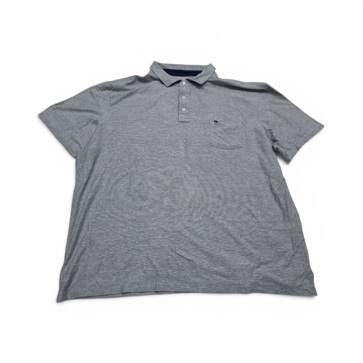 Playera Polo Vineyard Vines 3xl Gris Lineas Azul