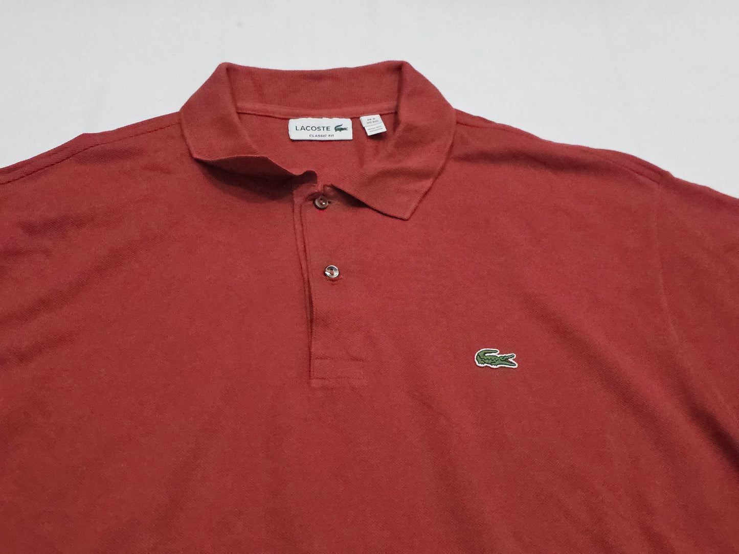 Playera Polo Lacoste 3xl Fr8 Rojo Oscuro