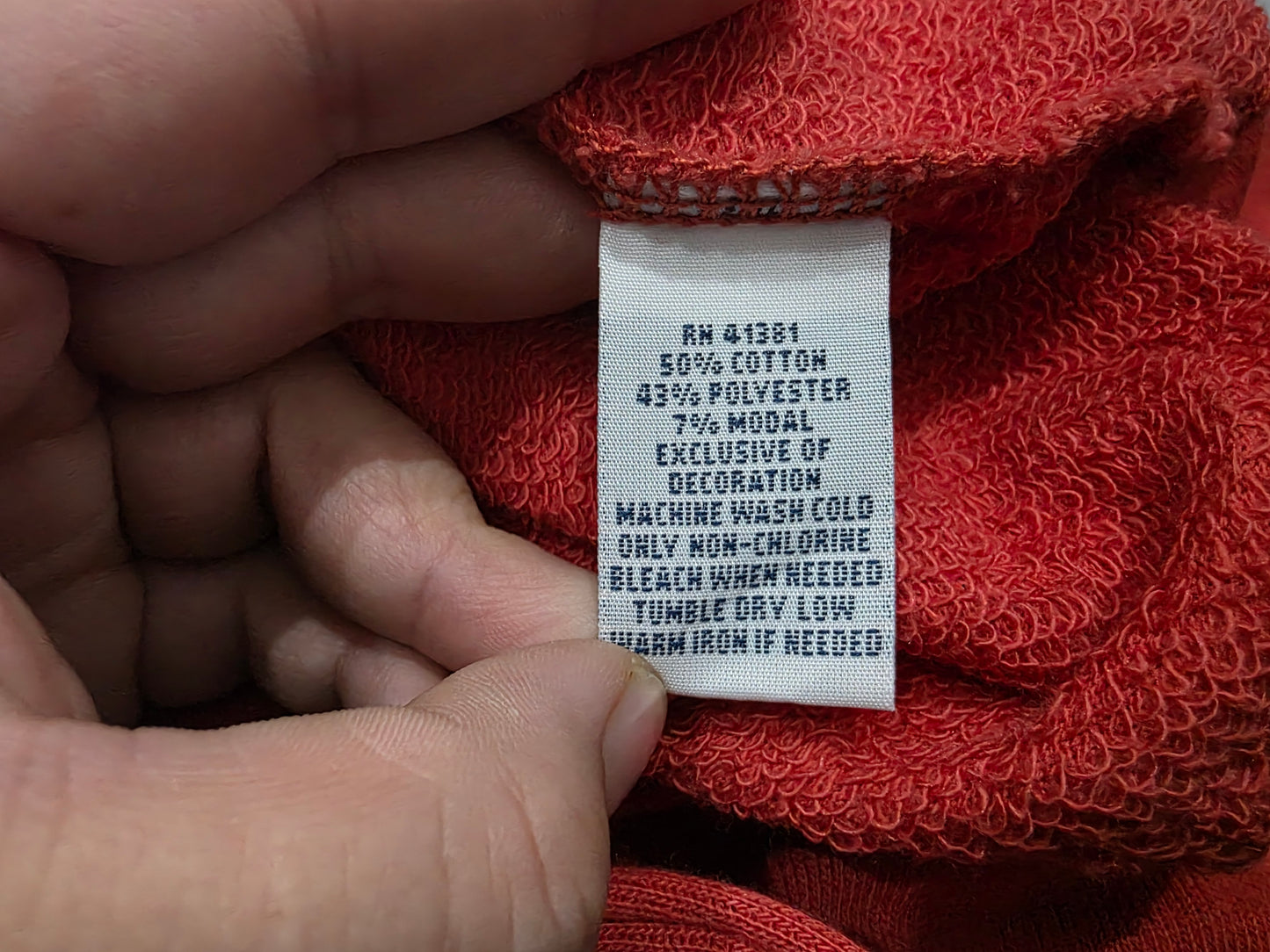 Sudadera Ralph Lauren Xgrande Xl Coral Oscuro Pony Azul