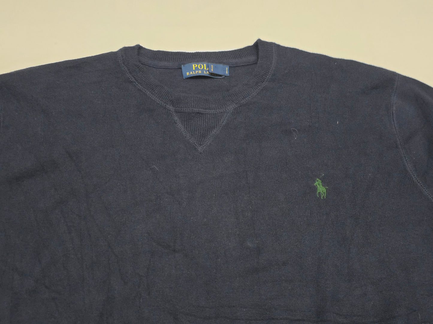 Sueter Ralph Lauren Xgrandexl Azul Pony Verde Cuello Redondo