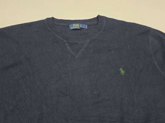 Sueter Ralph Lauren Xgrandexl Azul Pony Verde Cuello Redondo