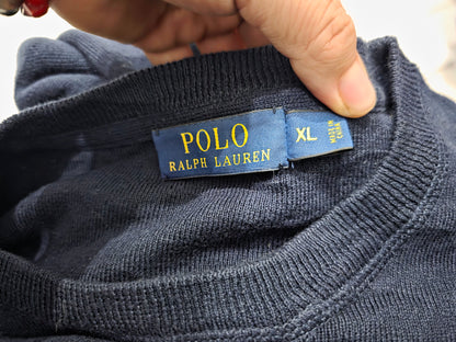 Sueter Ralph Lauren Xgrandexl Azul Pony Verde Cuello Redondo