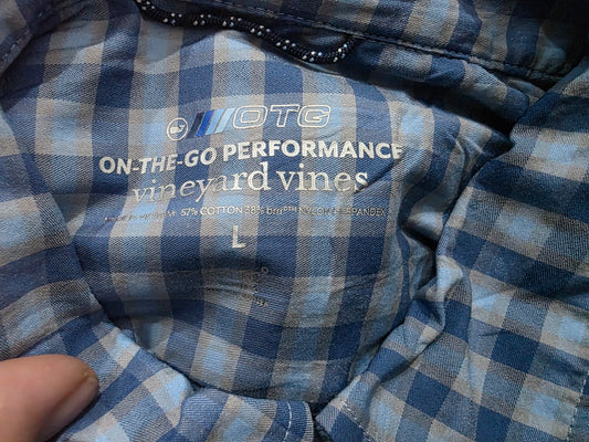 Camisa Vineyard Vines Performance Grande L Cuadro Azul