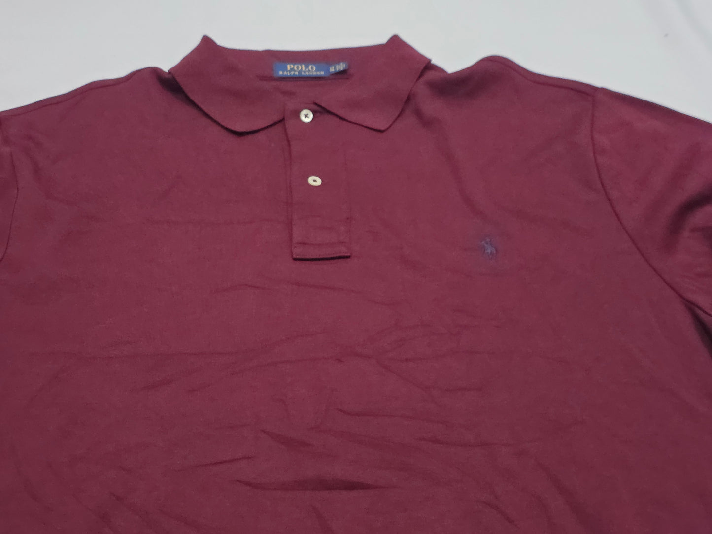 Playera Polo Ralph Lauren Grande Alto Lt Vino Pony Azul
