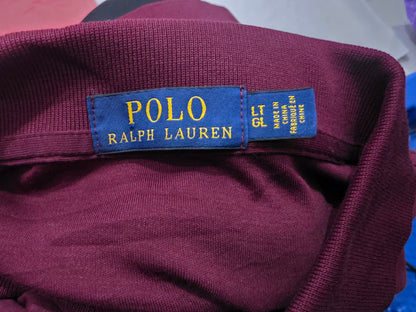 Playera Polo Ralph Lauren Grande Alto Lt Vino Pony Azul