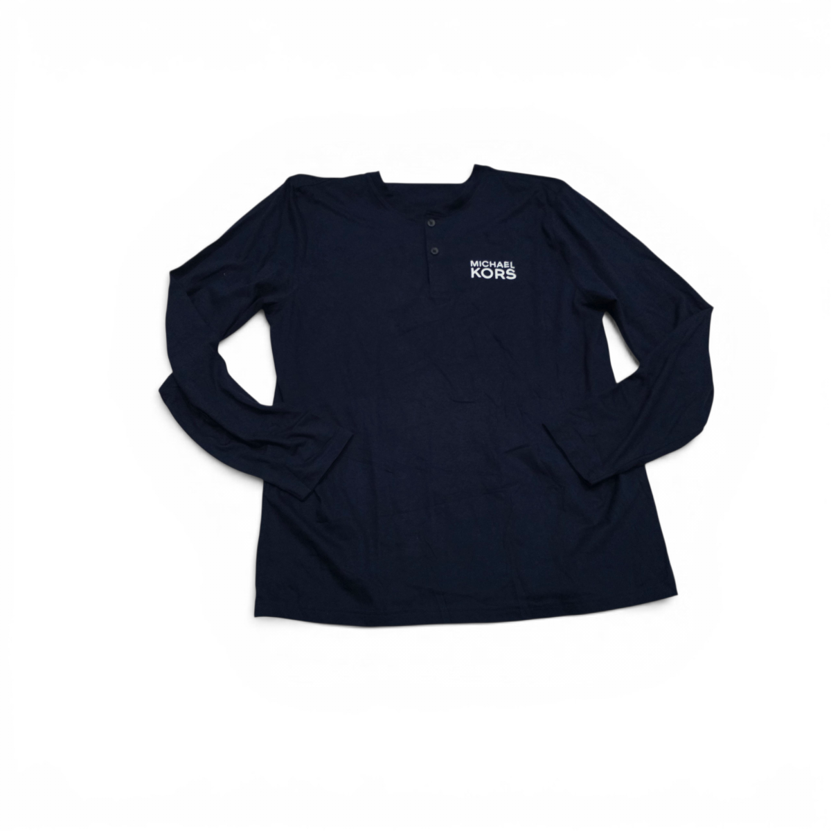 Playera Michael Kors Grande L Azul Manga Larga