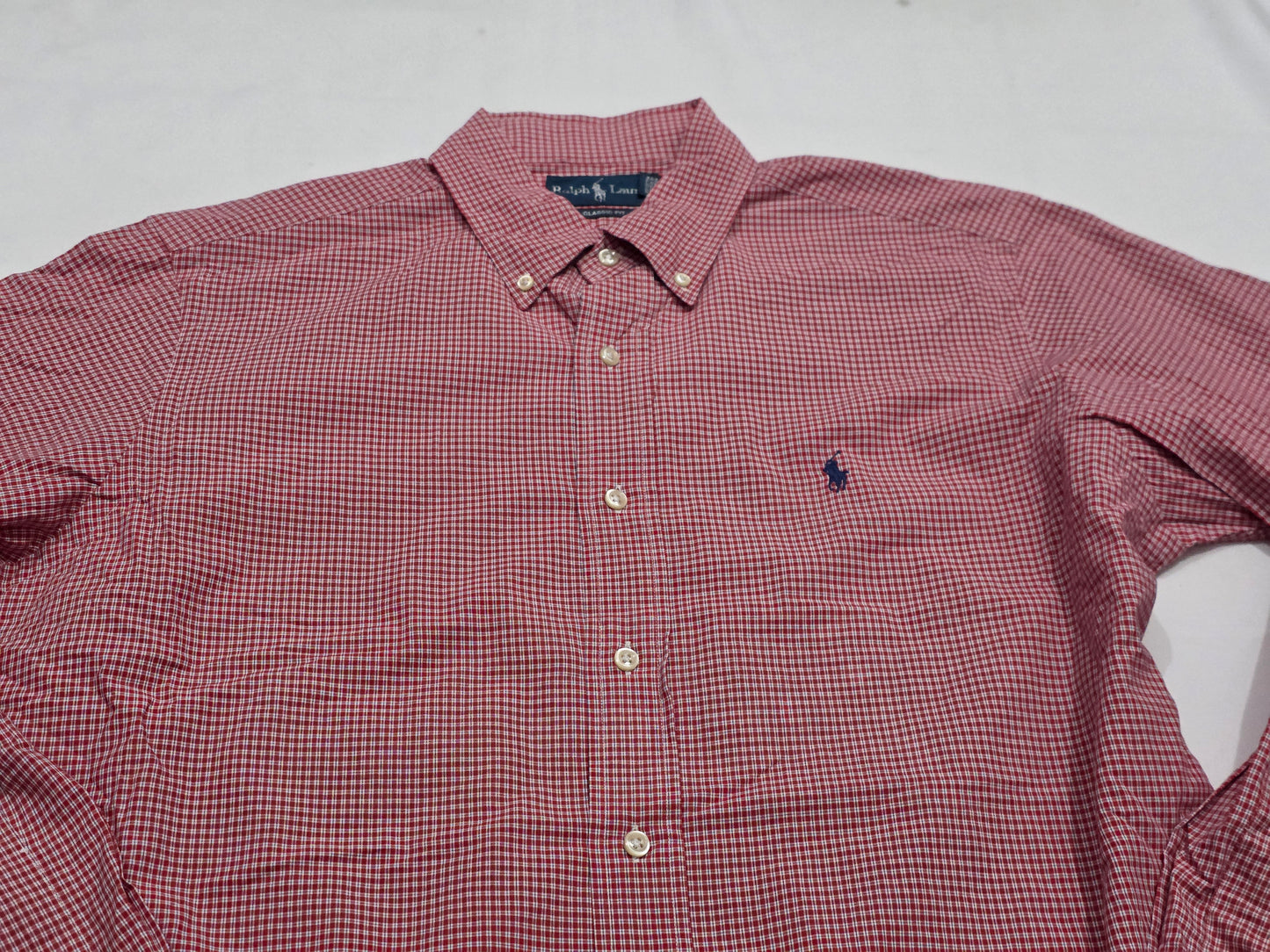 Camisa Ralph Lauren Mediana M Cuadro Rojo