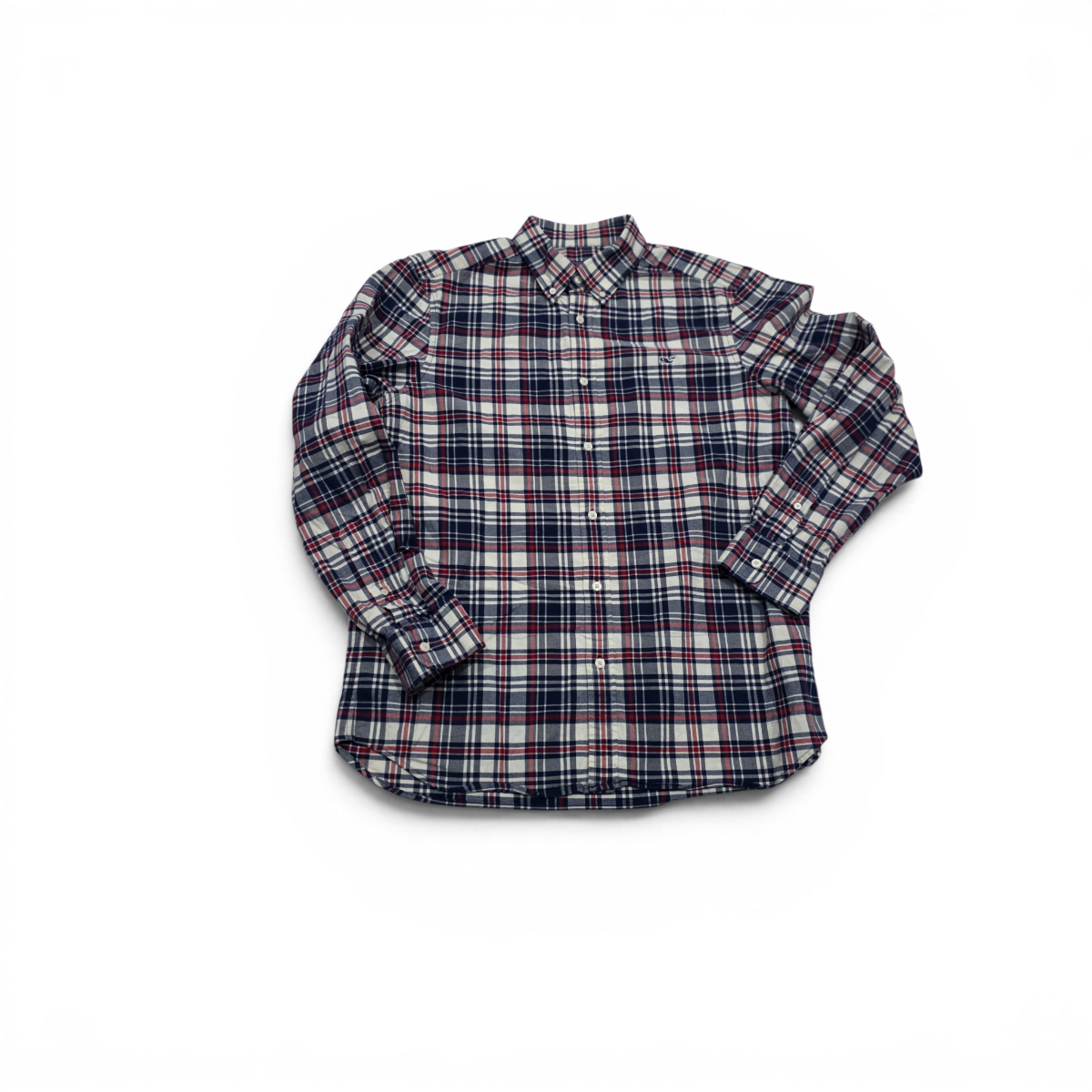 Camisa Vineyard Vines Mediana M Cuadro Azul Y Rojo