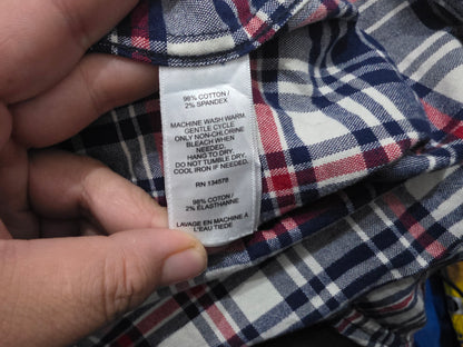 Camisa Vineyard Vines Mediana M Cuadro Azul Y Rojo