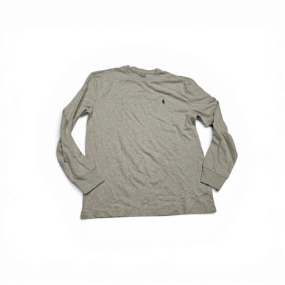 Playera Ralph Lauren Chico S Cafe Claro Pony Cafe Manga Larg