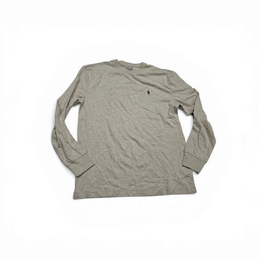 Playera Ralph Lauren Chico S Cafe Claro Pony Cafe Manga Larg